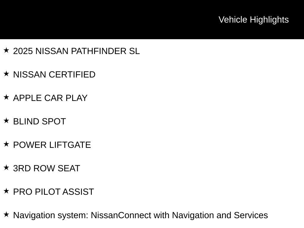Certified 2025 Nissan Pathfinder SL AWD/4WD image 6