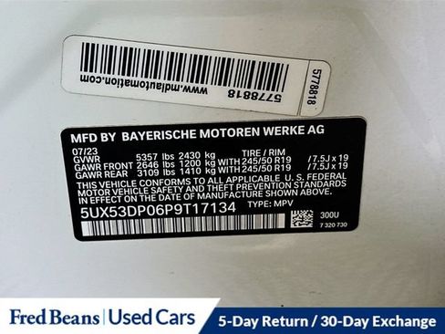 Used 2023 BMW X3 xDrive30i w/ Premium Package AWD/4WD image 40