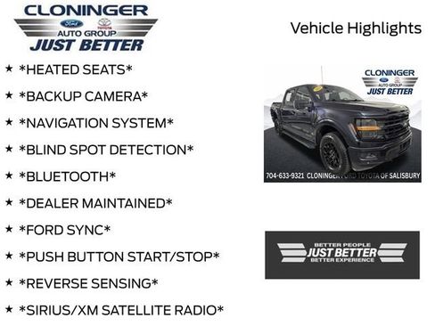 Used 2024 Ford F150 XLT w/ Equipment Group 302A MID AWD/4WD image 3