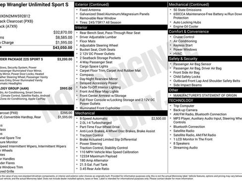 Used 2021 Jeep Wrangler Unlimited Sport AWD/4WD image 2