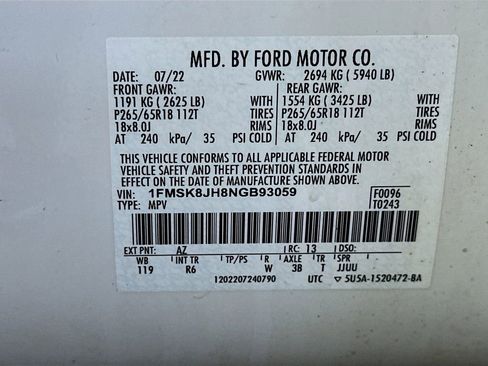 Used 2022 Ford Explorer Timberline AWD/4WD image 36