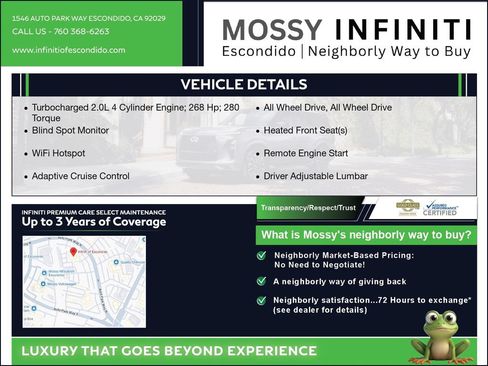 Used 2023 INFINITI QX55 Luxe w/ Cargo Package AWD/4WD image 3