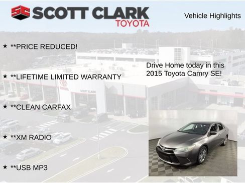 Used 2015 Toyota Camry SE FWD image 7