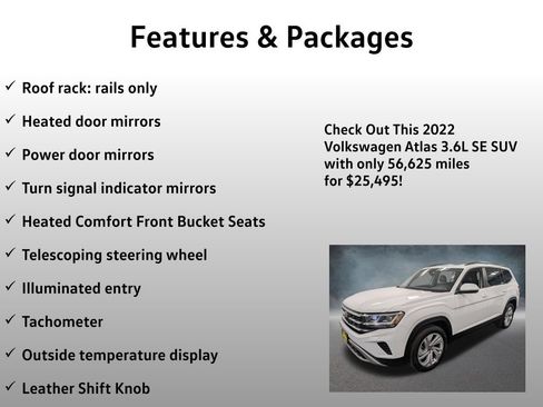 Used 2022 Volkswagen Atlas SE AWD/4WD image 20