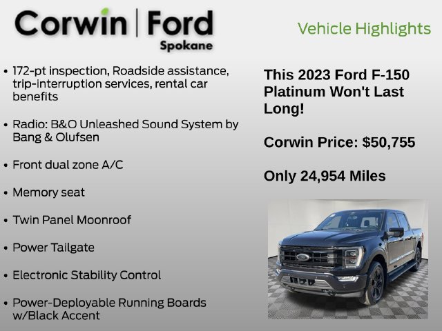 Certified 2023 Ford F150 Platinum AWD/4WD image 25