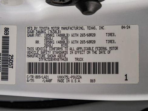 Used 2024 Toyota Tundra Platinum image 62