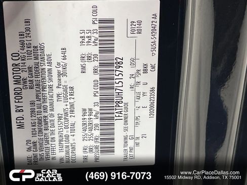 Used 2020 Ford Mustang Convertible w/ Equipment Group 101A RWD image 41