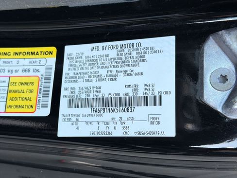 Used 2019 Ford Mustang Premium w/ Pony Package RWD image 16