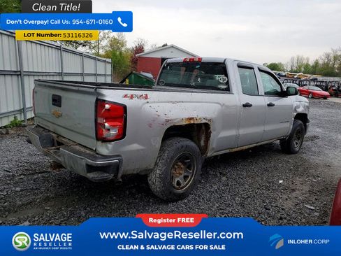 Used 2015 Chevrolet Silverado 1500 W/T w/ Chrome Bumper Package AWD/4WD image 4