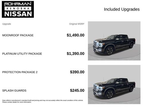 Used 2020 Nissan Titan Platinum Reserve w/ Moonroof Package AWD/4WD image 4
