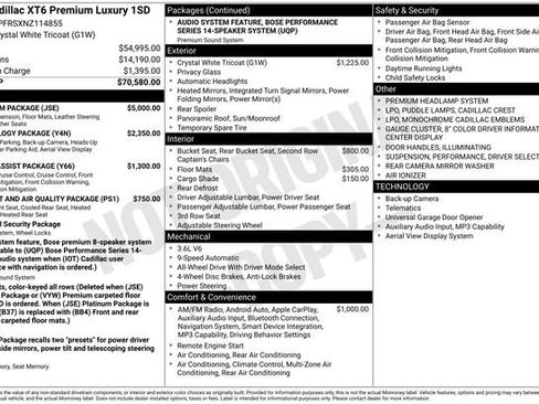 Used 2022 Cadillac XT6 Premium Luxury w/ Platinum Package image 2