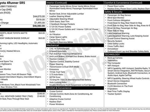 Used 2026 Toyota 4Runner SR5 AWD/4WD image 14