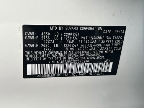 Certified 2025 Subaru Outback Premium image 31