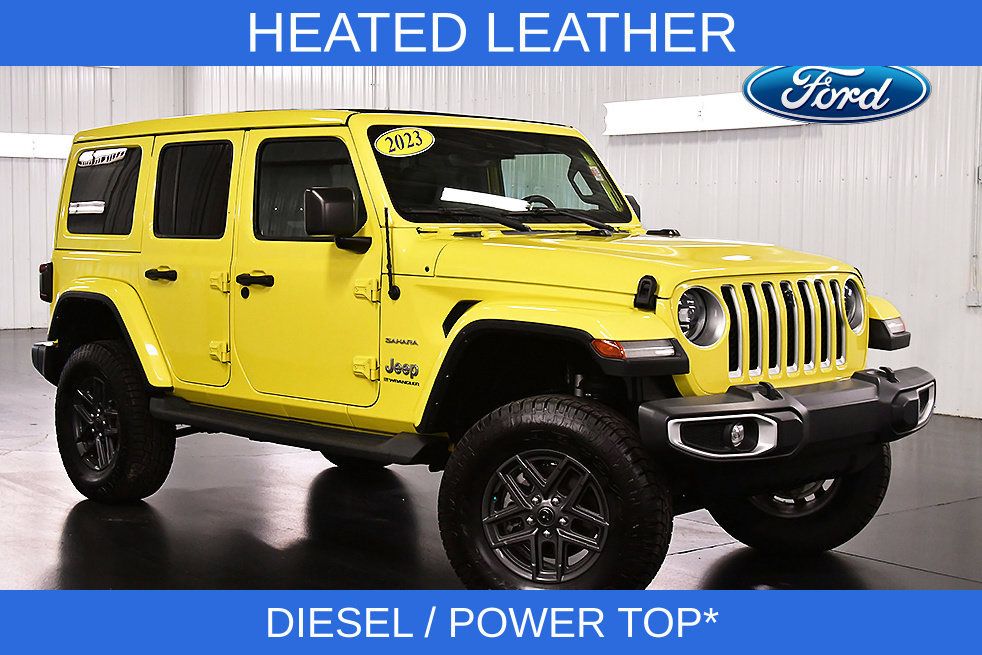 Used 2023 Jeep Wrangler Unlimited Sahara w/ LED Lighting Group AWD/4WD image 1