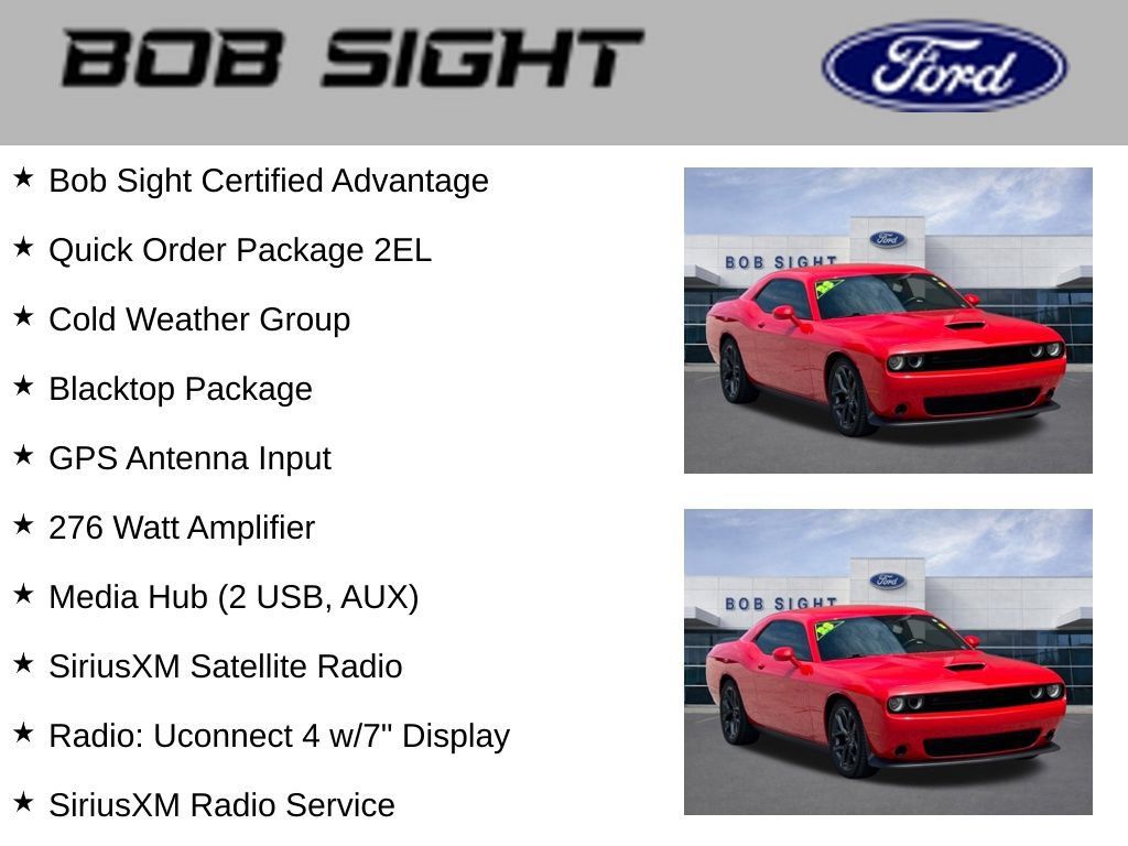 Used 2023 Dodge Challenger GT w/ Blacktop Package RWD image 3