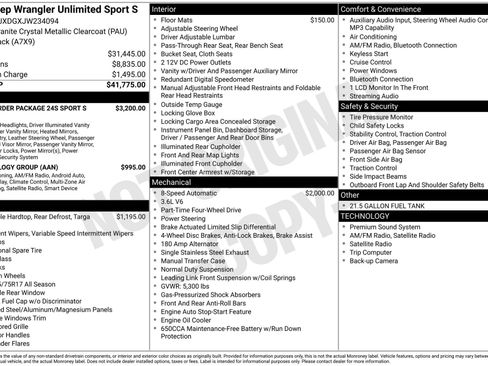 Used 2018 Jeep Wrangler Unlimited Sport S image 33