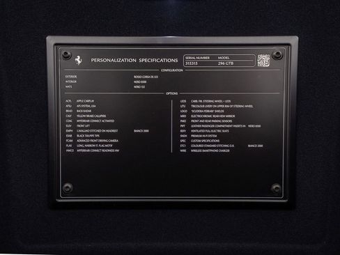 Certified 2025 Ferrari 296 GTB RWD image 42