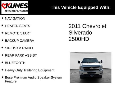 Used 2011 Chevrolet Silverado 2500 LTZ w/ LTZ Plus Package AWD/4WD image 3
