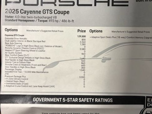Used 2025 Porsche Cayenne GTS AWD/4WD image 5