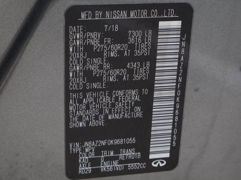 Used 2019 INFINITI QX80 Luxe image 23