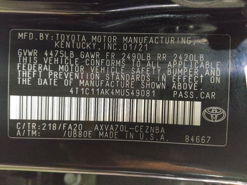 Used 2021 Toyota Camry LE w/ Carpet Mat Package (TMS) FWD image 33