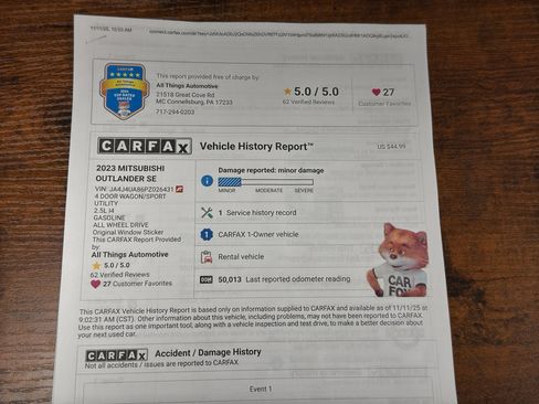 Used 2023 Mitsubishi Outlander SE image 37