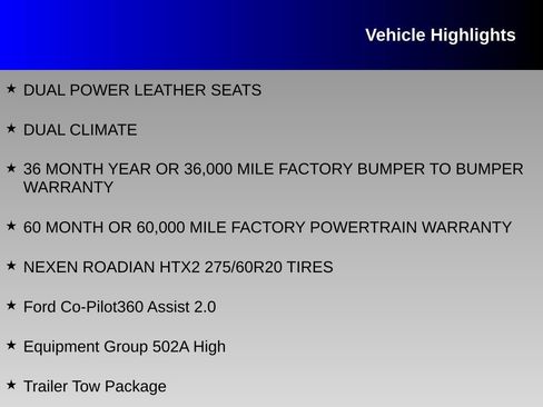 Used 2023 Ford F150 Lariat w/ Equipment Group 502A High AWD/4WD image 16