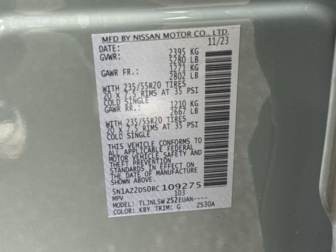 Used 2024 Nissan Murano Platinum w/ Cargo Package image 30