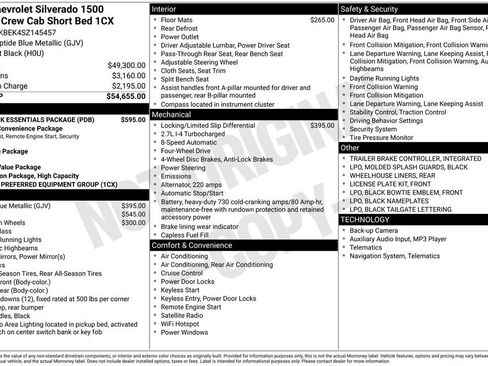 Used 2025 Chevrolet Silverado 1500 Custom w/ LPO, Dark Essentials Package AWD/4WD image 12