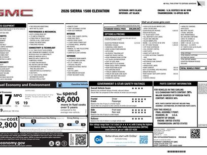 New 2026 GMC Sierra 1500 Elevation w/ Elevation Premium Package