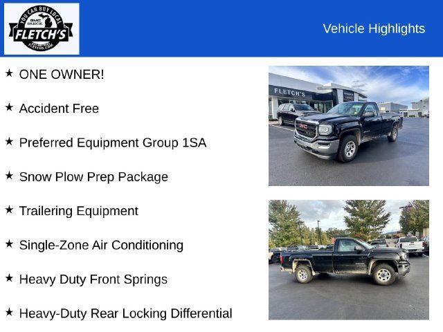 Used 2016 GMC Sierra 1500 4x4 Regular Cab w/ Snow Plow Prep Package image 2