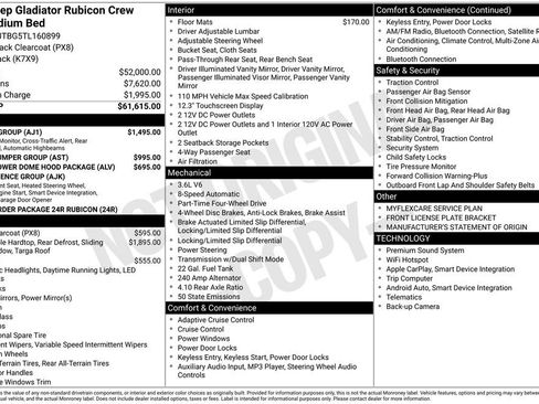 New 2026 Jeep Gladiator Rubicon w/ Safety Group AWD/4WD image 6