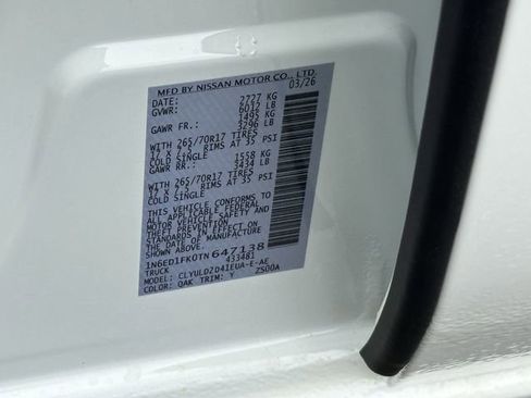 New 2026 Nissan Frontier PRO-4X w/ Pro Premium Package image 26