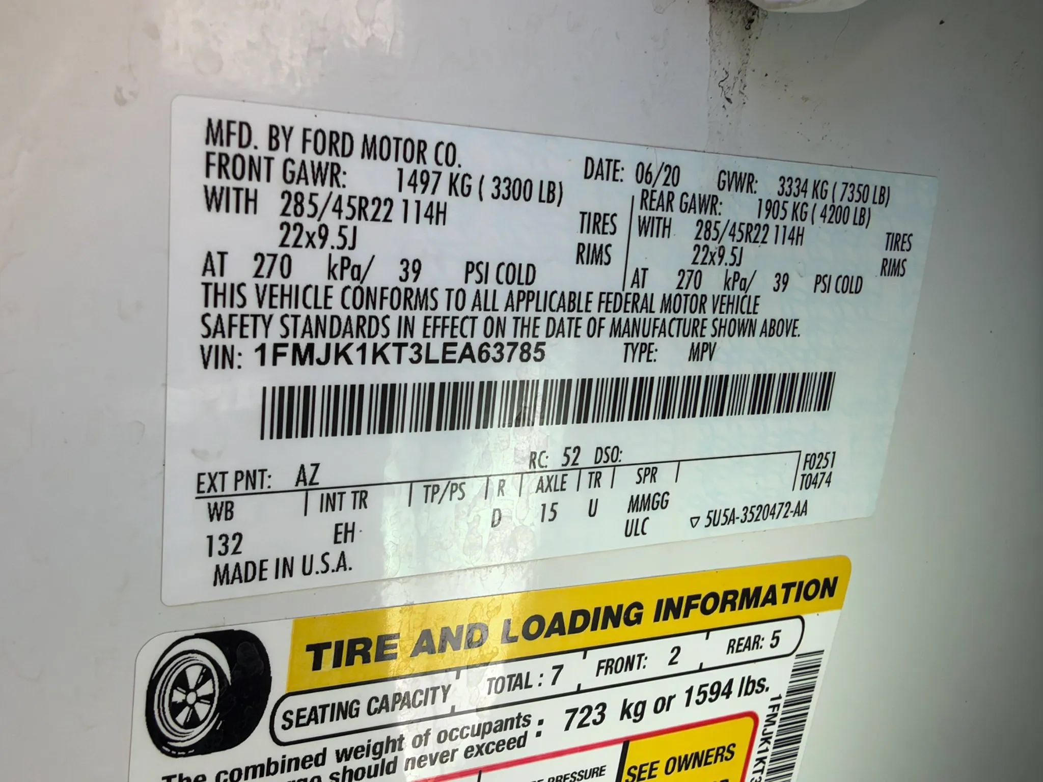 Used 2020 Ford Expedition Max Limited w/ Equipment Group 302A RWD image 29