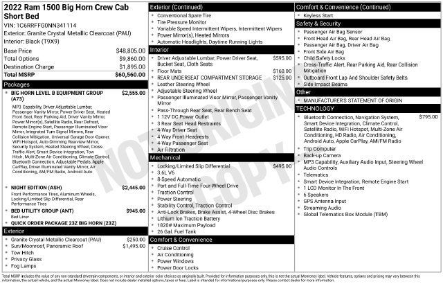 Used 2022 RAM 1500 Big Horn AWD/4WD image 9