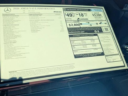 New 2026 Mercedes-Benz S 63 AMG S image 16