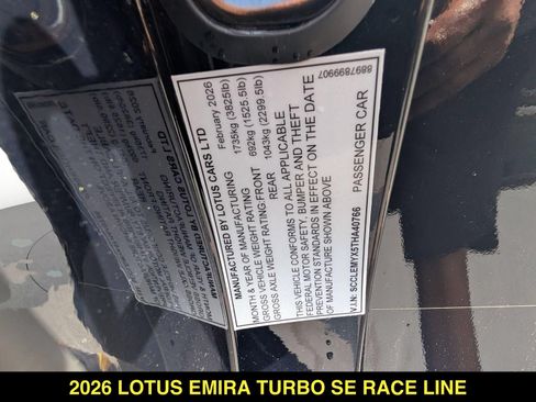 New 2026 Lotus Emira SE RWD image 34