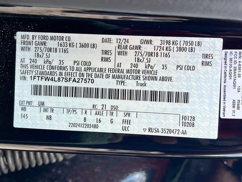 Used 2025 Ford F150 Tremor w/ Equipment Group 402A High AWD/4WD image 33