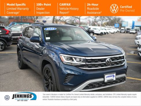 Certified 2022 Volkswagen Atlas SE w/ Black Wheel Package image 1