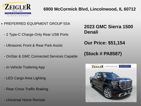 Used 2023 GMC Sierra 1500 Denali w/ Denali Reserve Package AWD/4WD image 36
