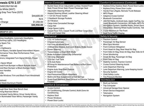 Used 2025 Genesis G70 2.5T image 2