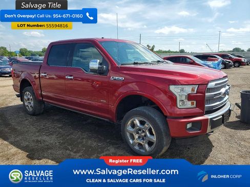 Used 2015 Ford F150 Platinum w/ Trailer Tow Package AWD/4WD image 5