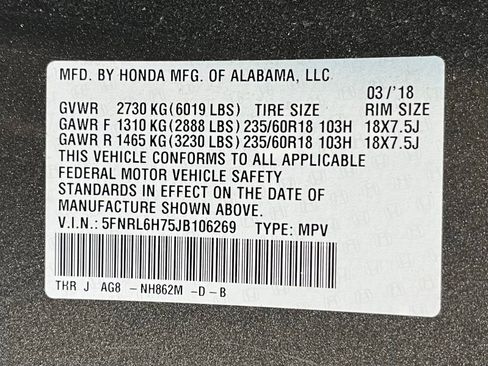 Used 2018 Honda Odyssey EX-L image 18