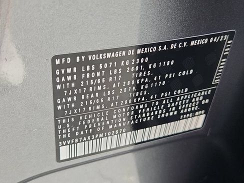 Certified 2023 Volkswagen Tiguan S w/ IQ.Drive Package AWD/4WD image 16