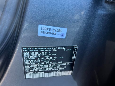 Used 2019 Volkswagen Atlas SE w/ Towing Package image 22