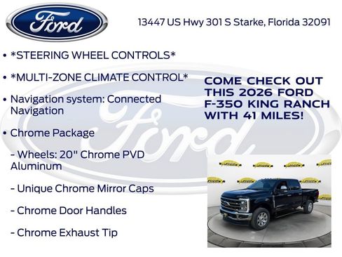 New 2026 Ford F350 King Ranch w/ Chrome Package AWD/4WD image 15