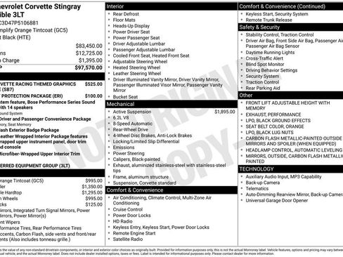 Used 2023 Chevrolet Corvette Stingray Premium Conv RWD image 30