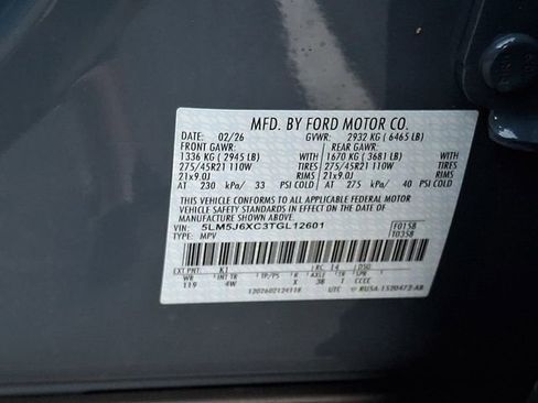 New 2026 Lincoln Aviator AWD w/ Jet Appearance Package image 20