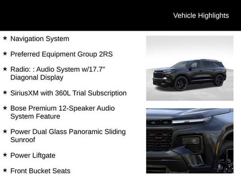 New 2026 Chevrolet Traverse RS AWD/4WD image 27