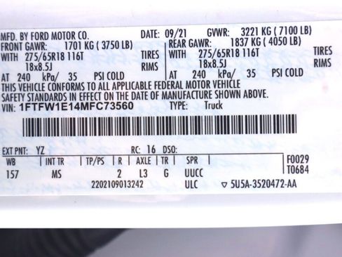 Used 2021 Ford F150 XLT w/ Equipment Group 301A Mid image 49